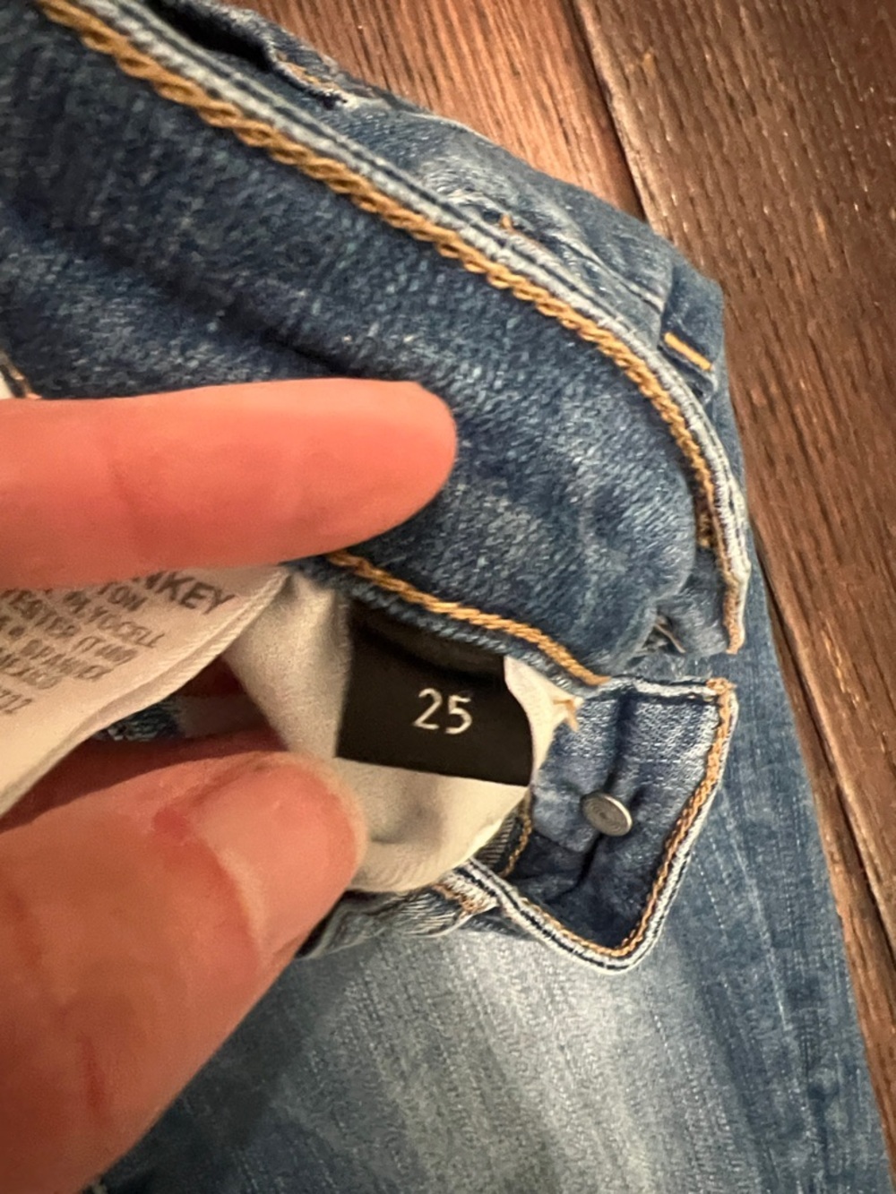 Flying Monkey Light Blue Distressed Skinny Jeans - Picture 4 of 4